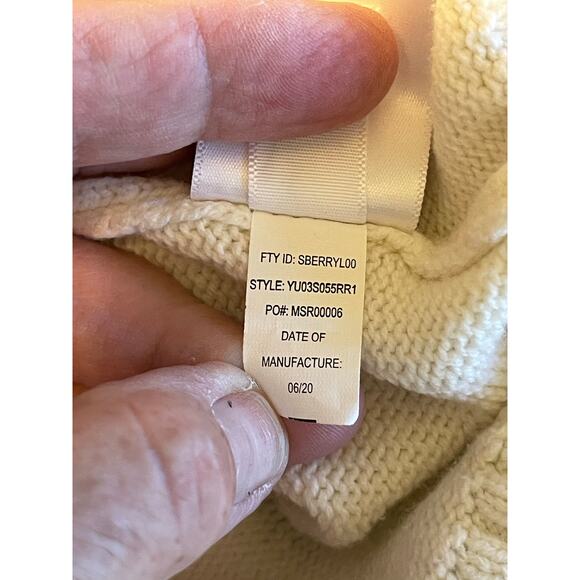 Urban Pipeline Sweater Women's Medium Cream Multi Color Strips Long Sleeve - Picture 15 of 15